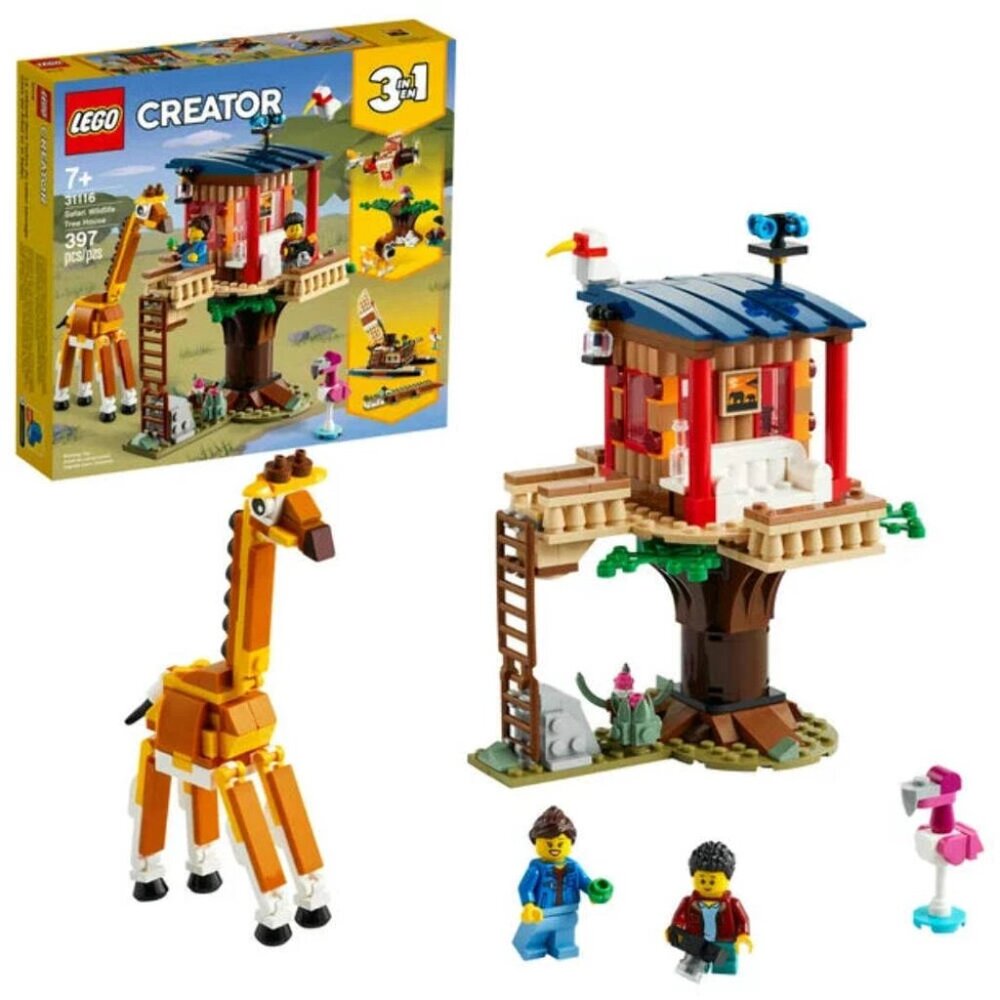 Lego  Creator 3-in-1- Safari Wildlife Tree House 31116  Brand New